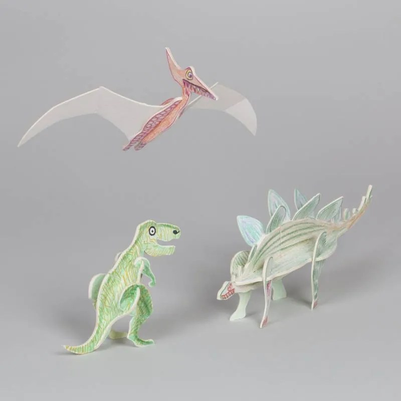 DECOLED A4 omalovánky skládačka dinosauří svět 2v1