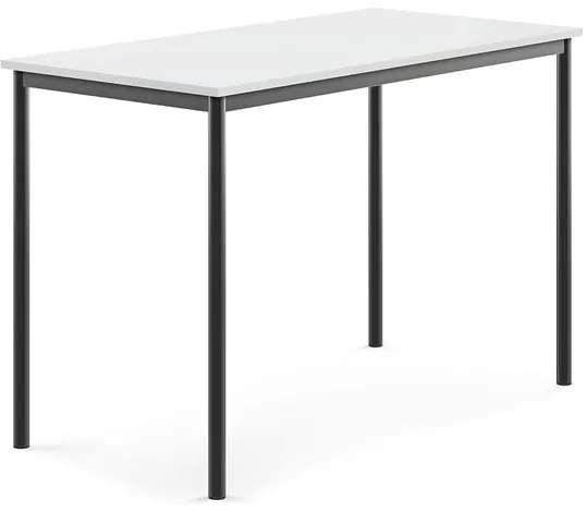 Stôl BORÅS, 1400x700x900 mm, laminát - biela, antracit