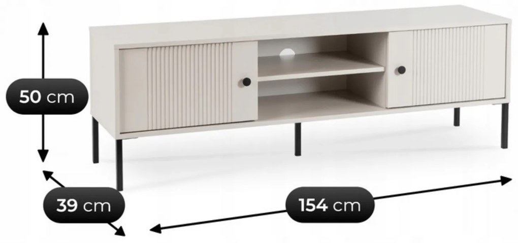 PROXIMA.store - Glamourový TV stolík SOFT