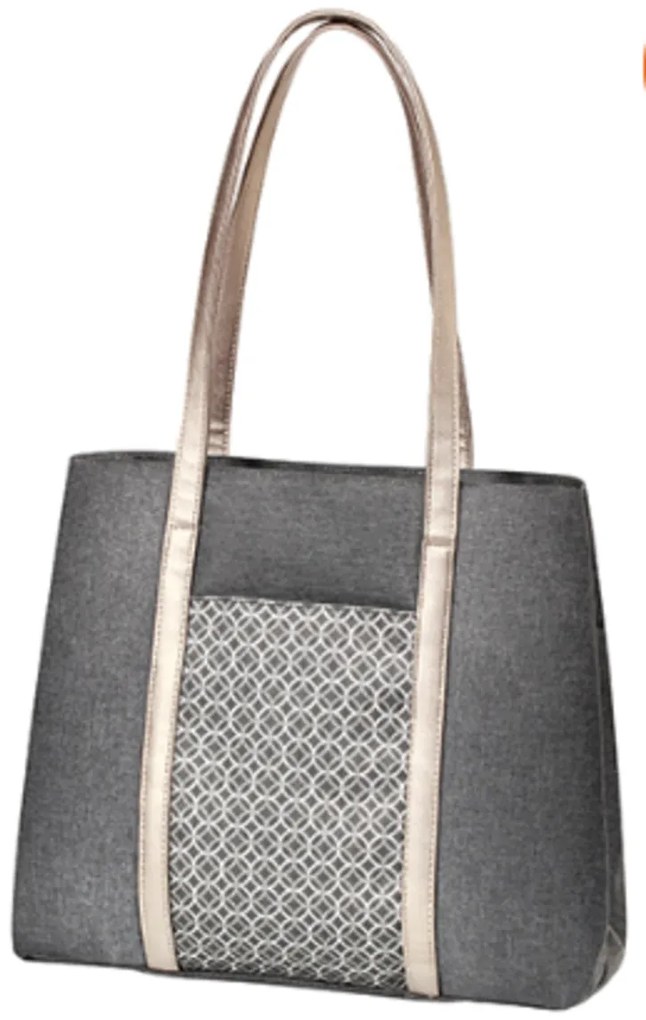 BabyOno Taška ku kočíku Basic So City Dynamic - Ornament grafit/zlatá