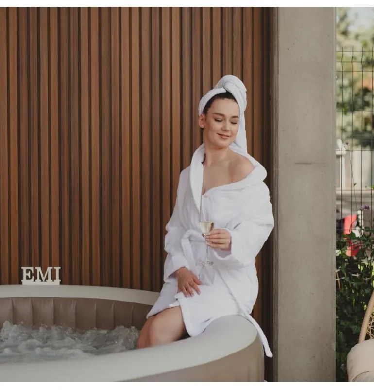 Froté župan biely EMI, L