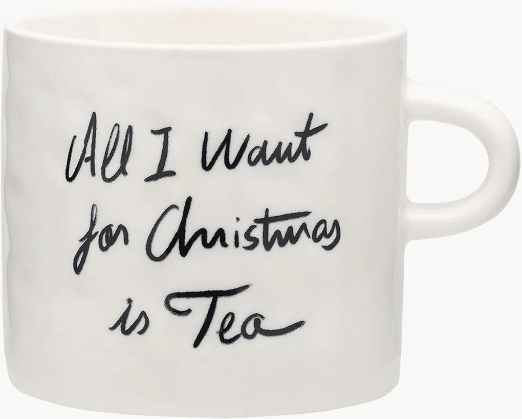 Ručne vyrobený XL vianočný hrnček All I Want Is Tea