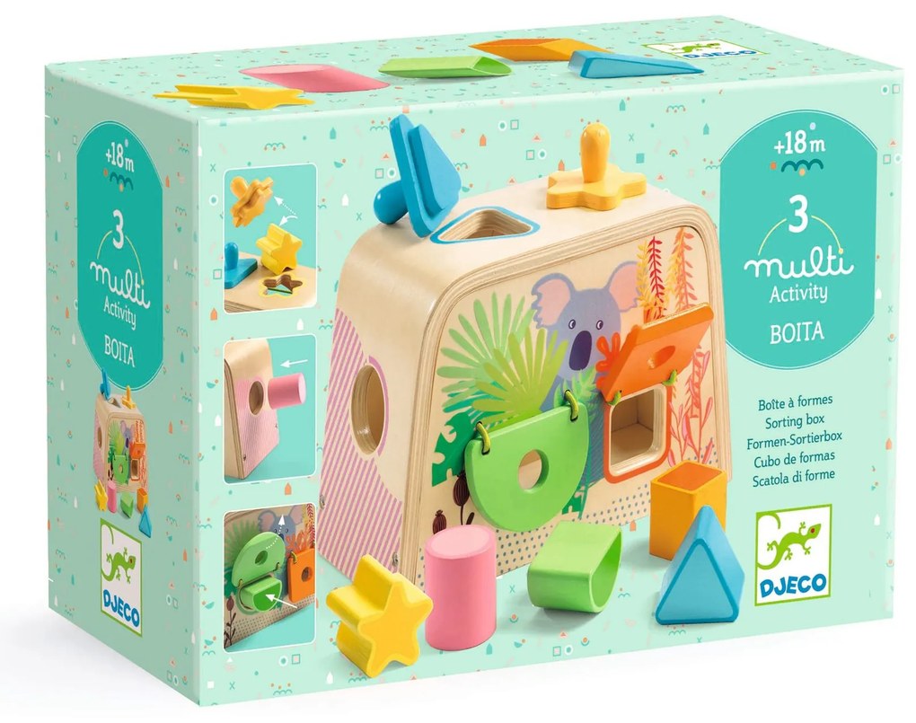 Drevené triediace tvary - 3 spôsoby vkladania