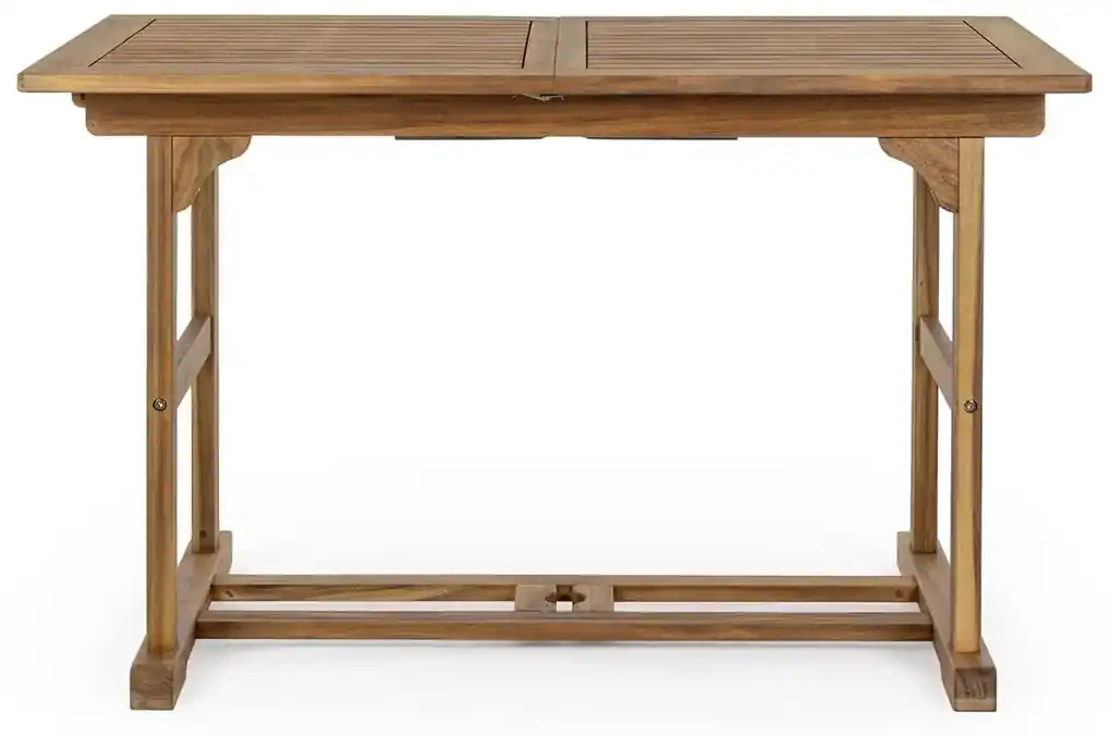 Rozkladací záhradný stôl noemi 120 - 160 x 70 cm MUZZA | BIANO