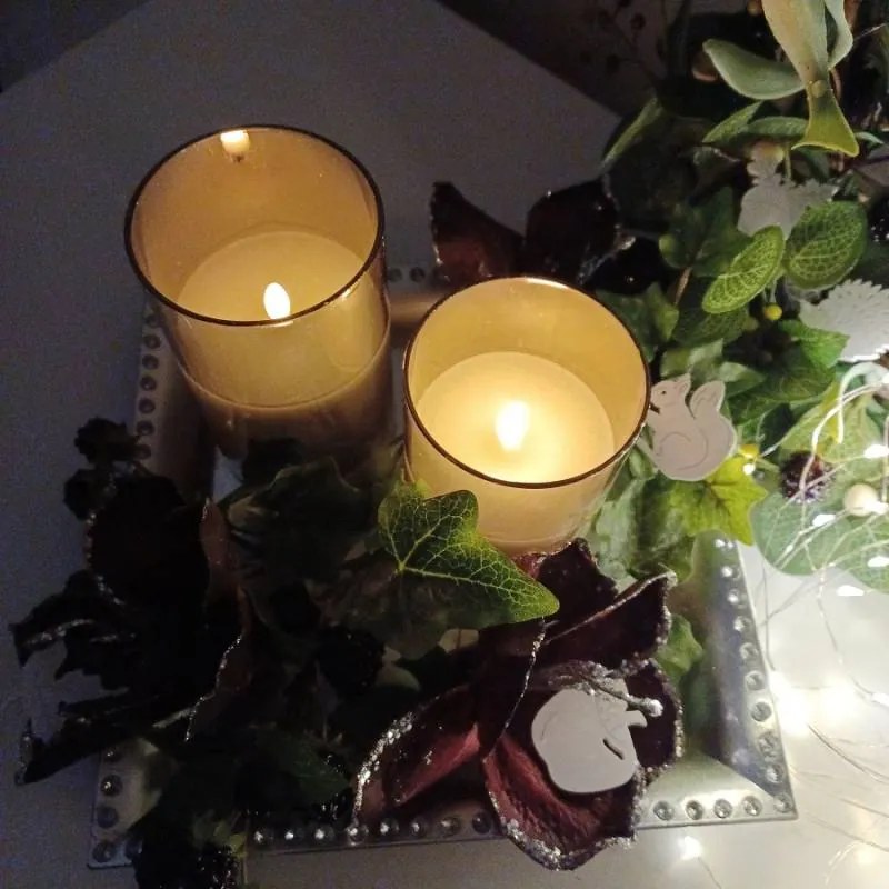 Dřevěná dekorace, 4 cm, bílá