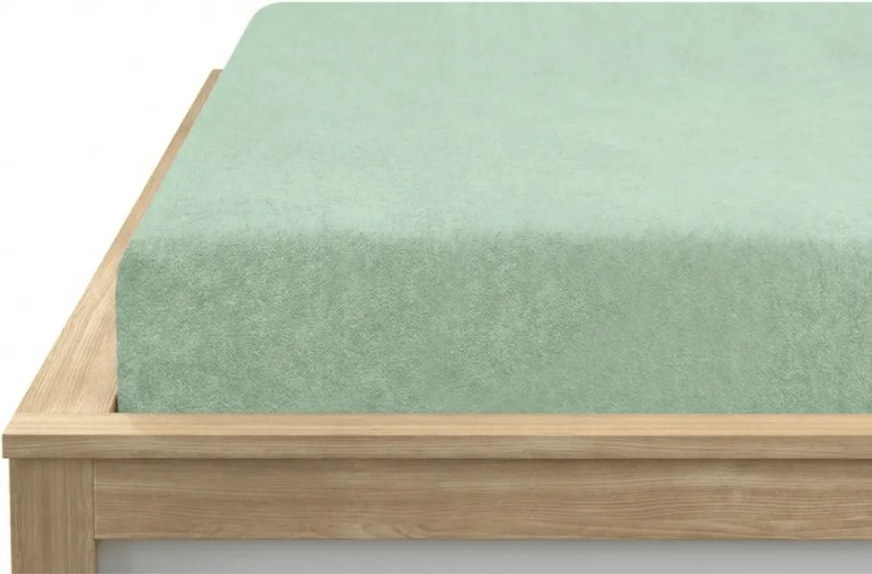 Froté plachta EXCLUSIVE svetlo mentolová 90 x 200 cm