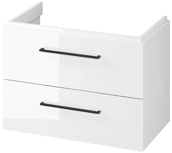 Cersanit Larga, závesná umývadlová skrinka 80cm, biela lesklá, S932-073