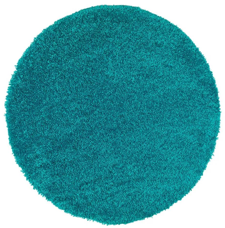 Modrý koberec Universal Aqua Liso, ø 80 cm