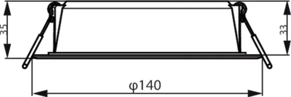 Philips - LED Podhľadové svietidlo MESON LED/12,5W/230V 3000K