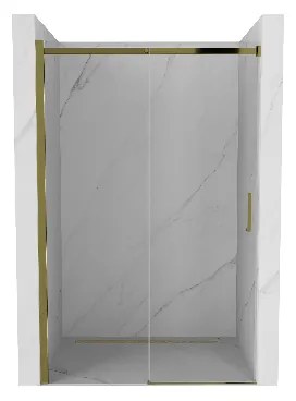 Mexen OMEGA posuvné sprchové dvere do otvoru 100 cm, zlatá-transparentná, 825-100-000-50-00