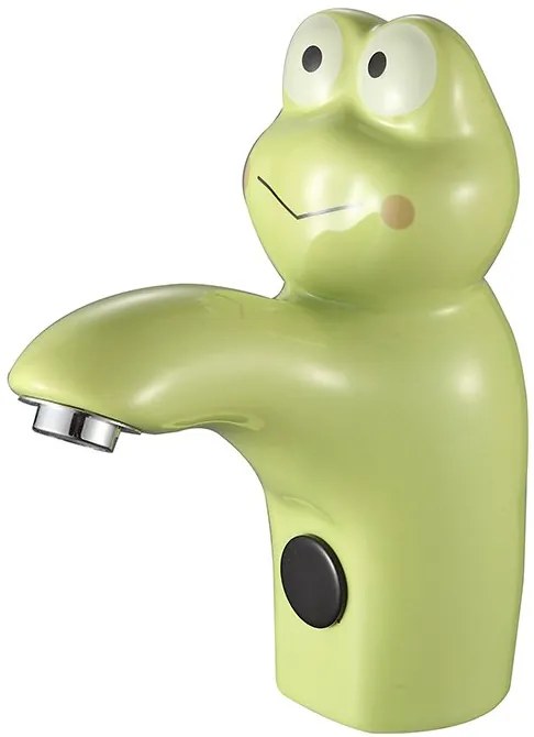 Sapho Sapho, Senzorová stojanková keramická batéria 6V DC (4xAA), žaba, zelená, PS402G