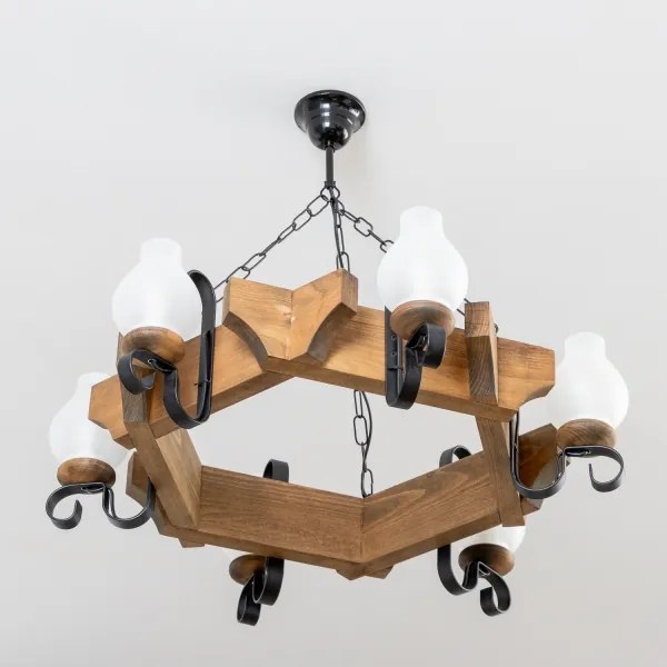 Brilagi - Luster na reťazi QUEEN 6xE14/40W/230V buk