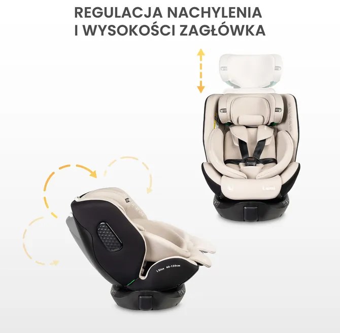 CARETERO AUTOSEDAČKA LUMI I-SIZE DARK GREY (40-150 cm)