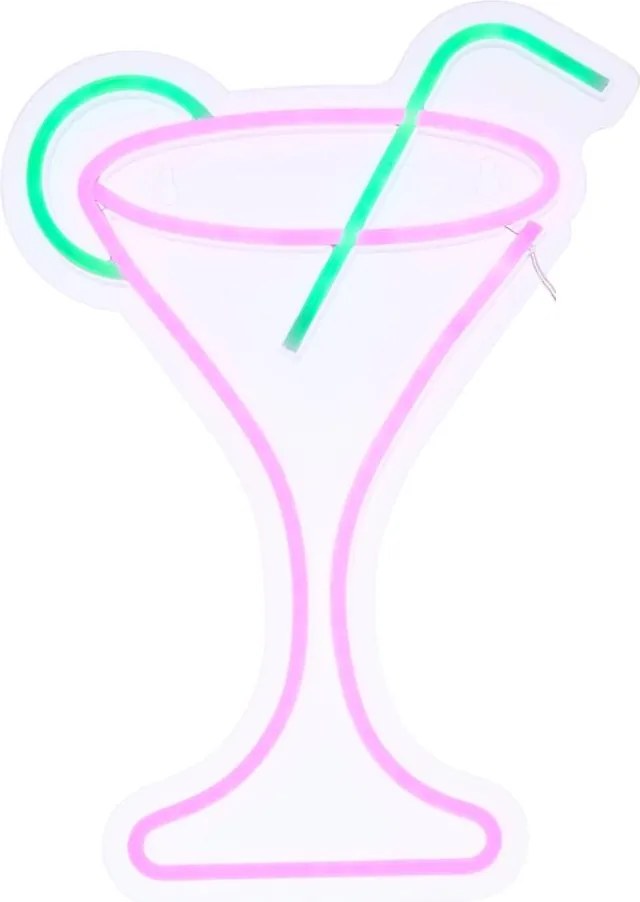 Atmosphera - LED neónová nástenná dekorácia COCTAIL LED/5V