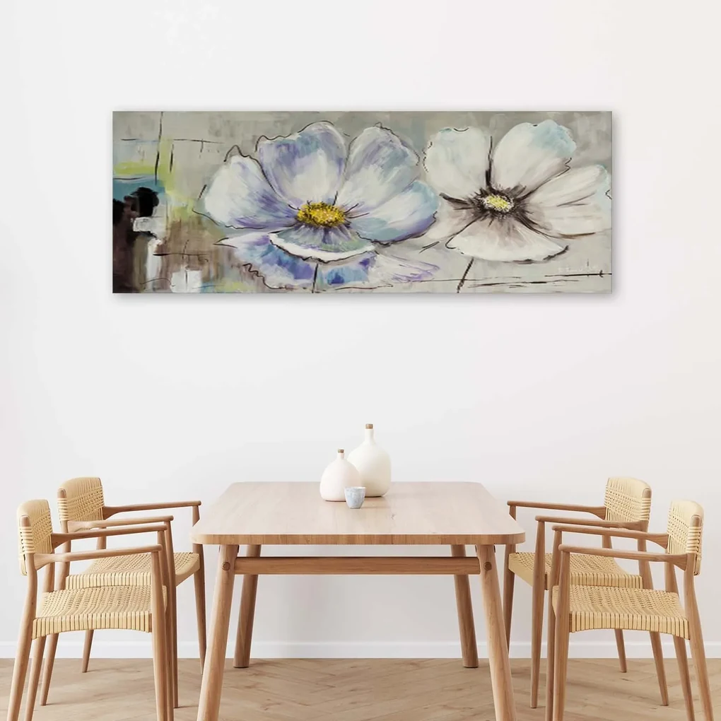 Gario Obraz na plátne Dve kvety Rozmery: 150 x 50 cm