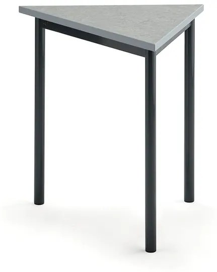 Stôl SONITUS TRIANGEL, 800x700x720 mm, linoleum - šedá, antracit