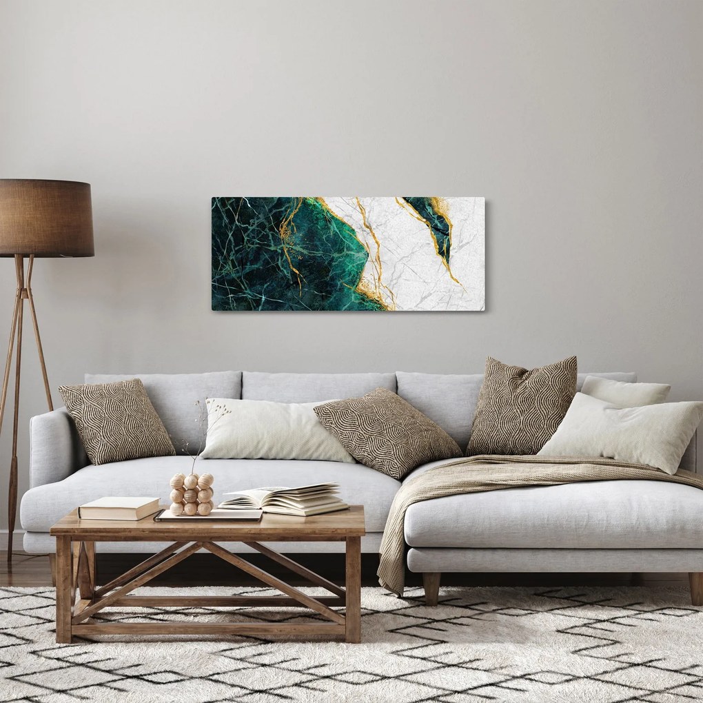 Obraz - Tyrkysový mramor (120x50 cm)