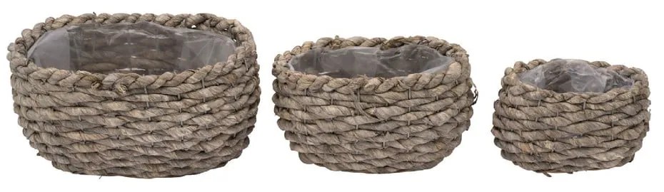 Súprava 3 kvetináčov Ego Dekor Basic L