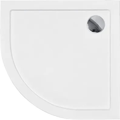 Besco Štvrťkruhová akrylátová sprchová vanička ARON HR 80x80 (90x90) Slimline BESCO-Rozmery: 90x90