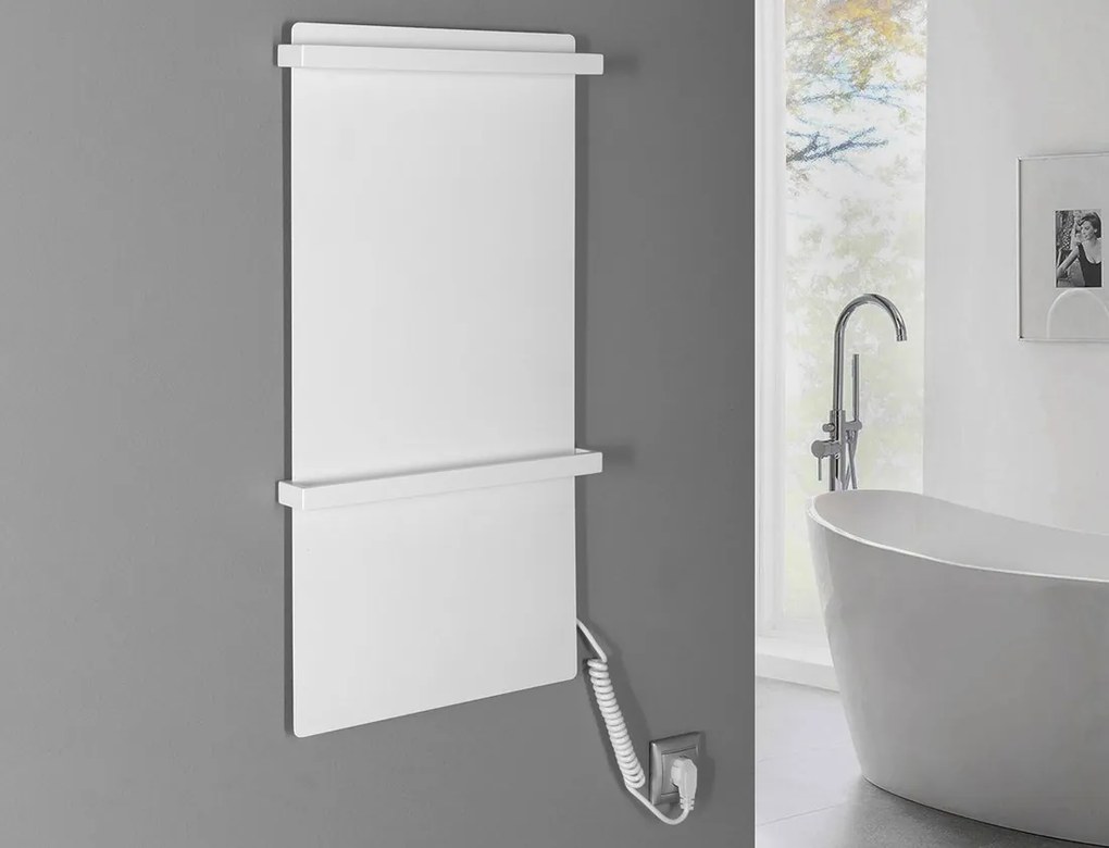Sapho Sapho, ELMIS Elektrický sušiak uterákov 400x800mm, 120W, hliník, antracit, EB430