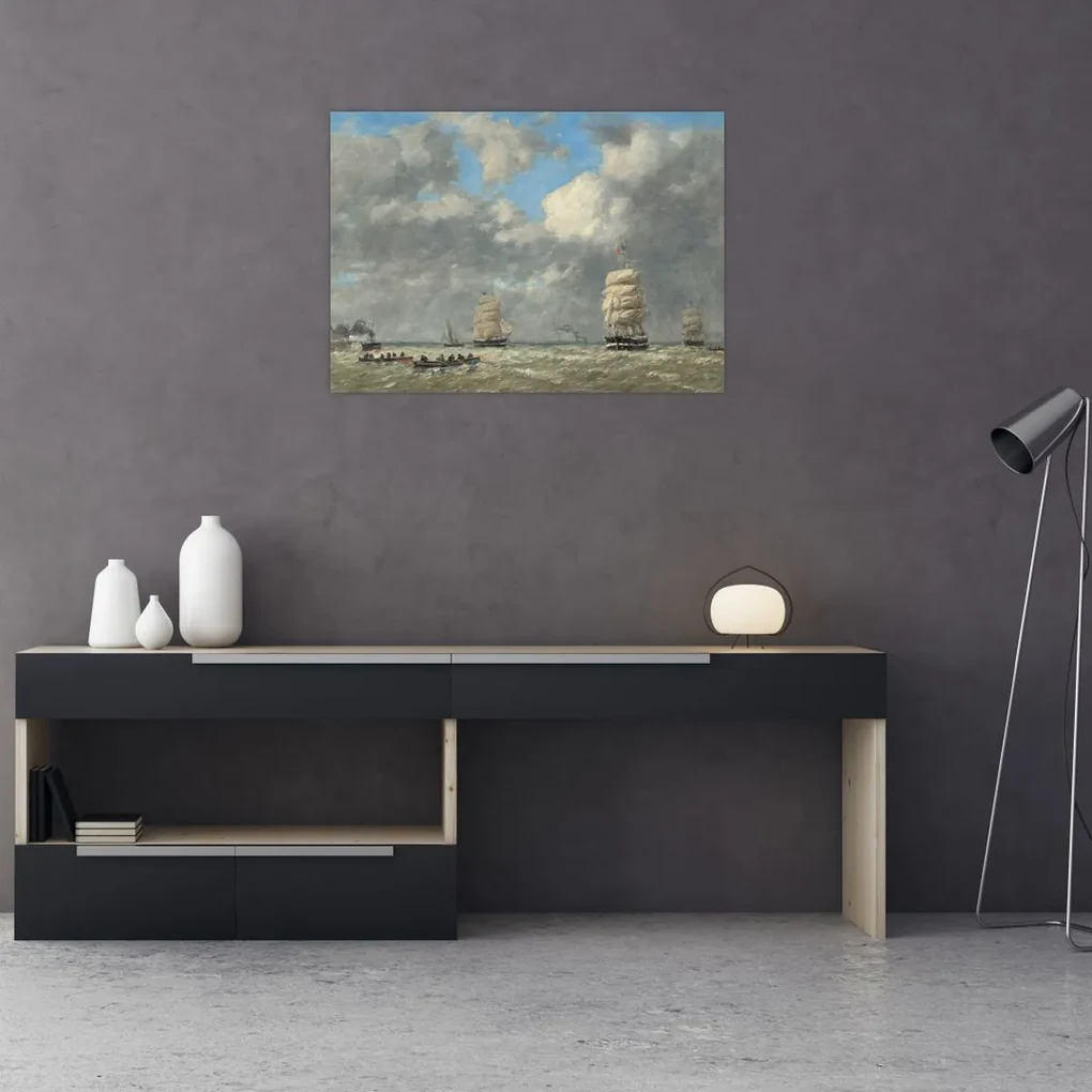 Obraz - Eugène Boudin, Le Havre, reprodukcia (70x50 cm)