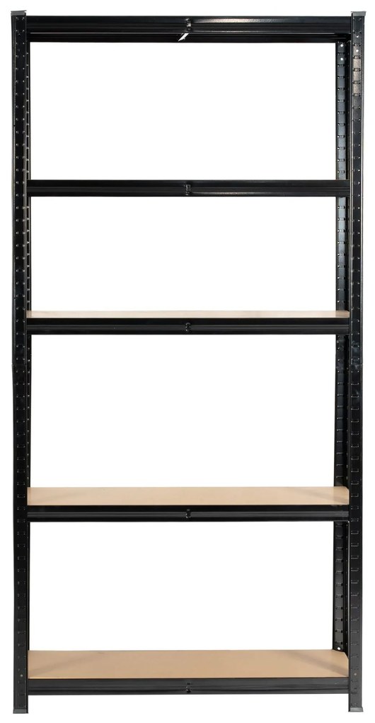 Kovový regál REGMET 90x40x180 cm černý