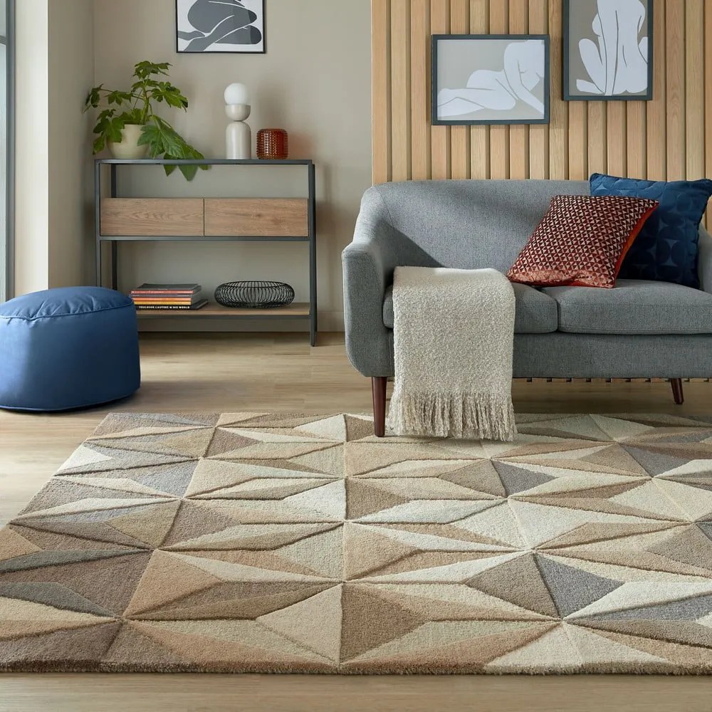 Béžový vlnený koberec 120x170 cm Reverie – Flair Rugs
