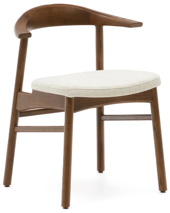 Hnedá/béžová jedálenská stolička Timons – Kave Home