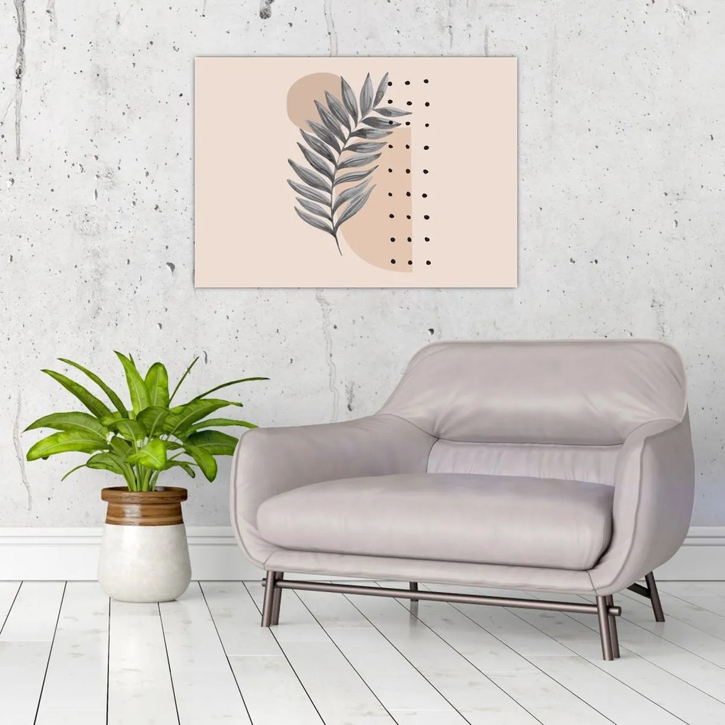 Sklenený obraz - Ilustrovaný list N⁰2 (70x50 cm)