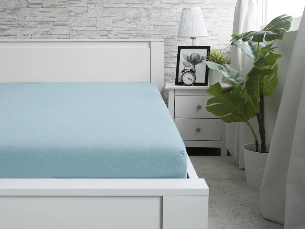 XPOSE® Jersey plachta Exclusive - svetlo modrá 90x200 cm