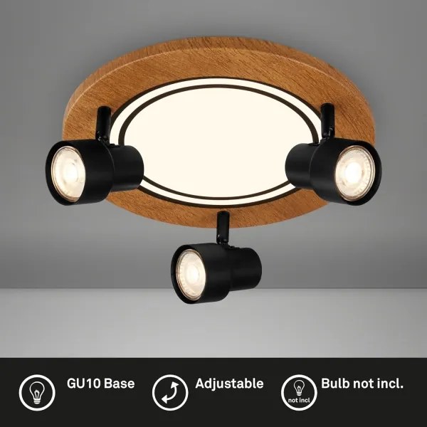 Brilo - LED Stropné svietidlo LED/12W/230V + 3xGU10/9W 3000K