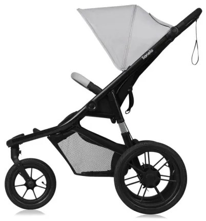 Lionelo - Športový kočík AZURA čierna/sivá