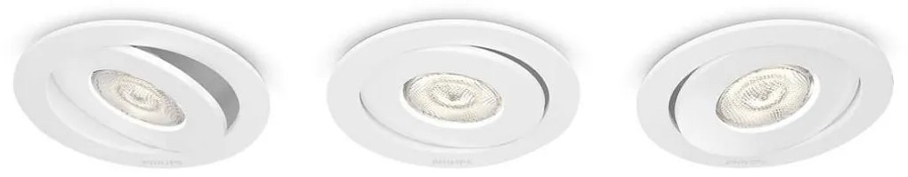 Philips Philips 59183/31/16 - SADA 3x LED podhľadové svietidlo ASTEROPE LED/4,5W/230V P1174