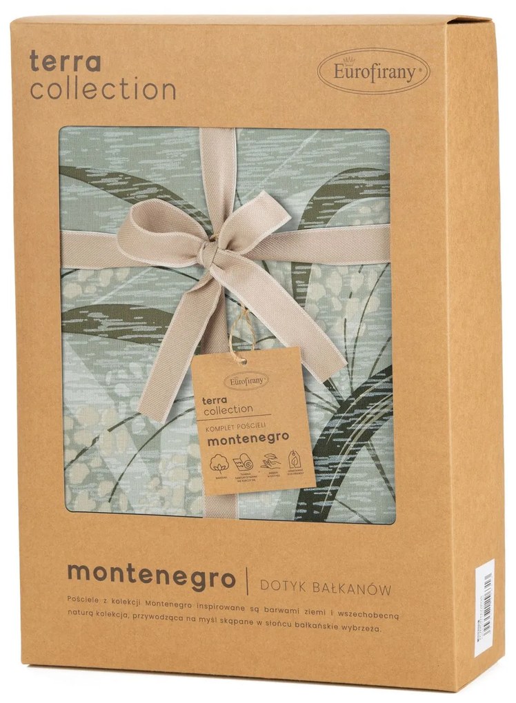 POSTEĽNÉ OBLIEČKY TERRA COLLECTION MONTENEGRO6 220X200 CM, 2KS 70X80 CM VZOROVANÉ