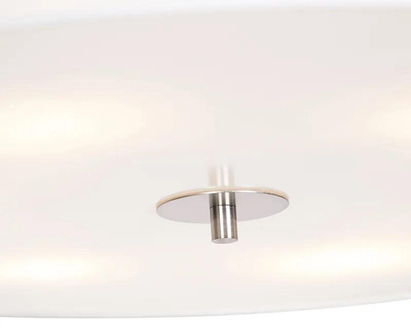 Rustikálne stropné svietidlo biele 70 cm - Drum