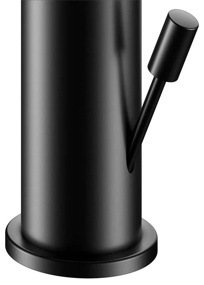 KEUCO IXMO Soft páková bidetová batéria s odtokovou súpravou s tiahlom, čierna matná, 59509372000