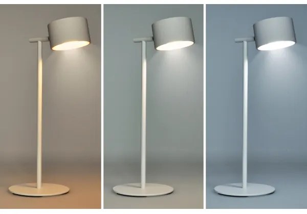 Solight WO68-W- LED Stm. nabíjacia lampa 3v1 LED/4W/2000 mAh 3000/4000/6500K biela