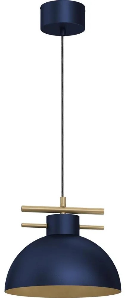 Luster na lanku ESTATE 1xE27/15W/230V modrá