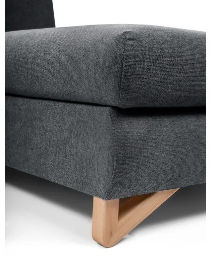 Rozkladacia rohová čalúnená sedacia súprava s úložným priestorom v tvare L AVESTA pravá antracit