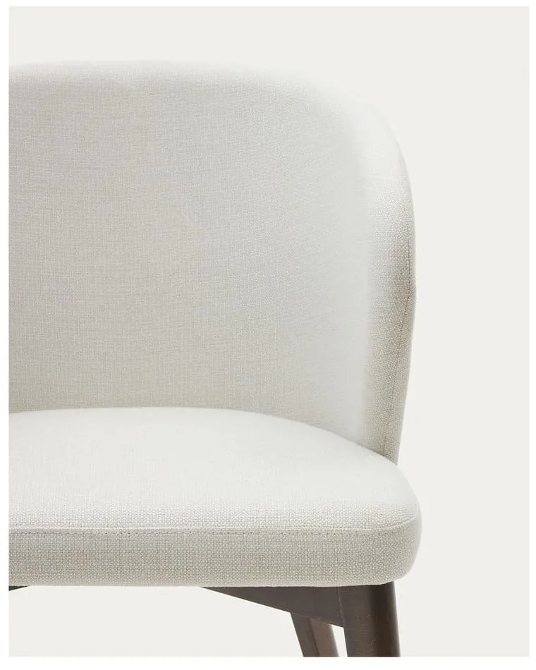 Krémovobiele čalúnené jedálenské kreslo Darice – Kave Home