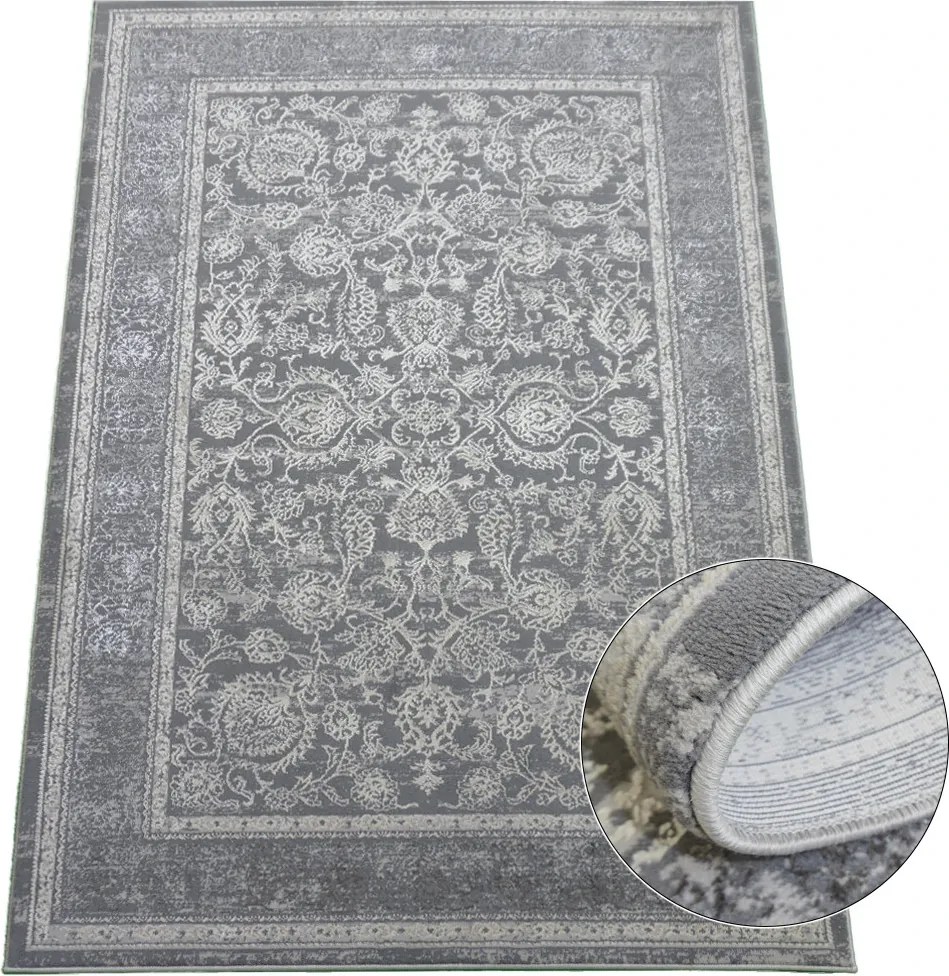 BE Koberec Allianz 6301 GREY – sivý obdĺžnikový Rozmer: 160x220 cm