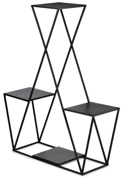 Stojan na kvety 95x78 cm čierna