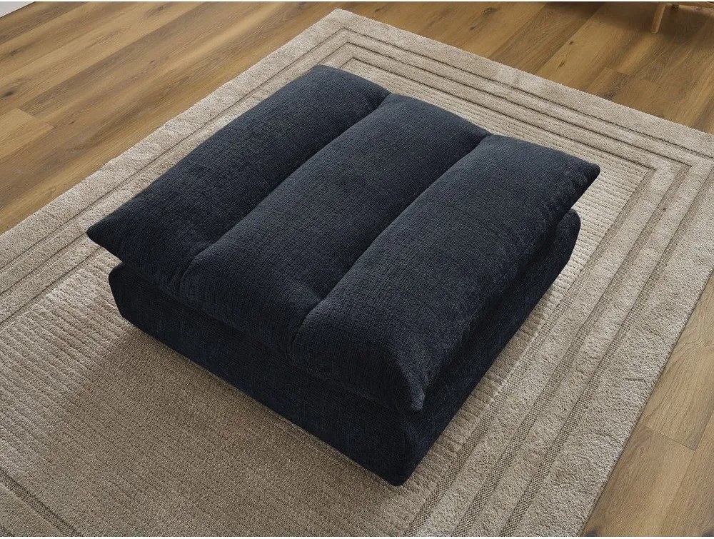 Tmavomodrá ženilková podnožka Neil – Bobochic Paris