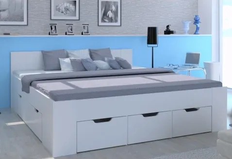 Posteľ Astral 180x200 cm, biela%