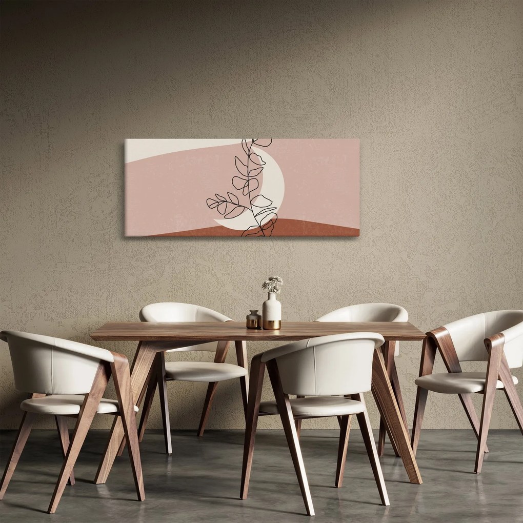 Obraz - Boho listy N⁰2 (120x50 cm)