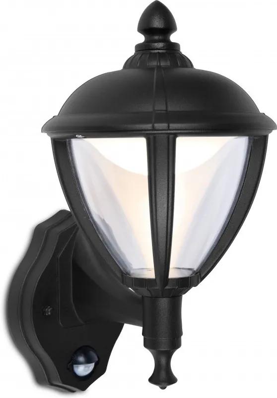 Lutec UNITE 5260103012 Vonkajšie Nástenné Lampy čierny hliník Seoul 2835 330lm 3000K IP44 A+