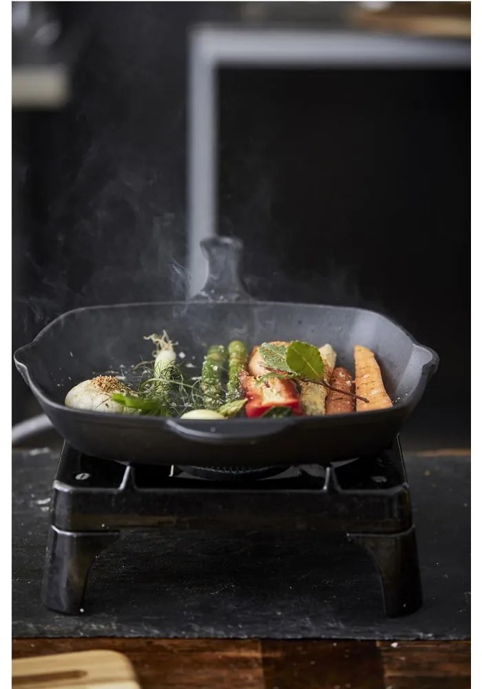 Grilovacia liatinová panvica 28x28 cm - Holm