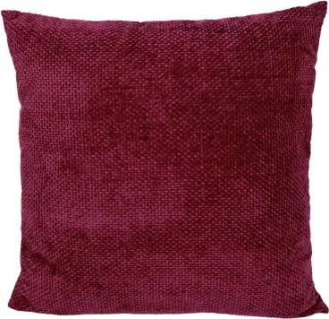 Dekoračný vankúš Chenille Cross 45x45 cm, červený%