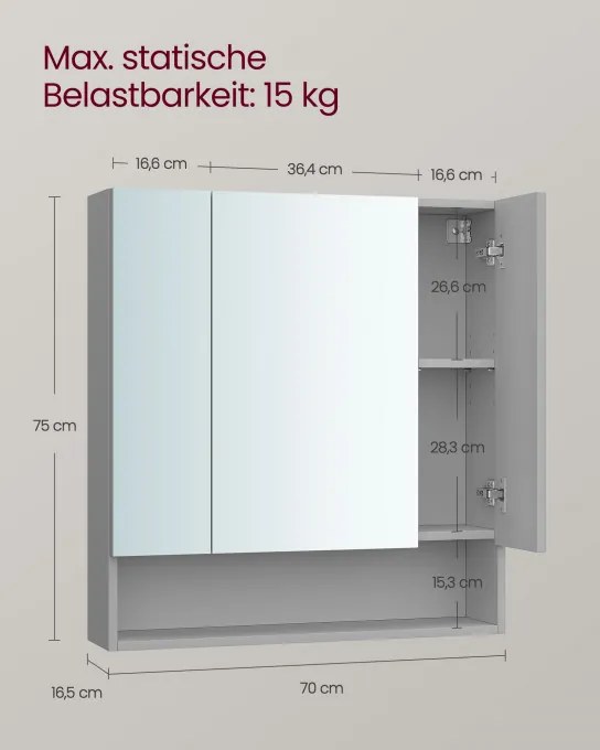 Zrkadlová skrinka BBK129G01