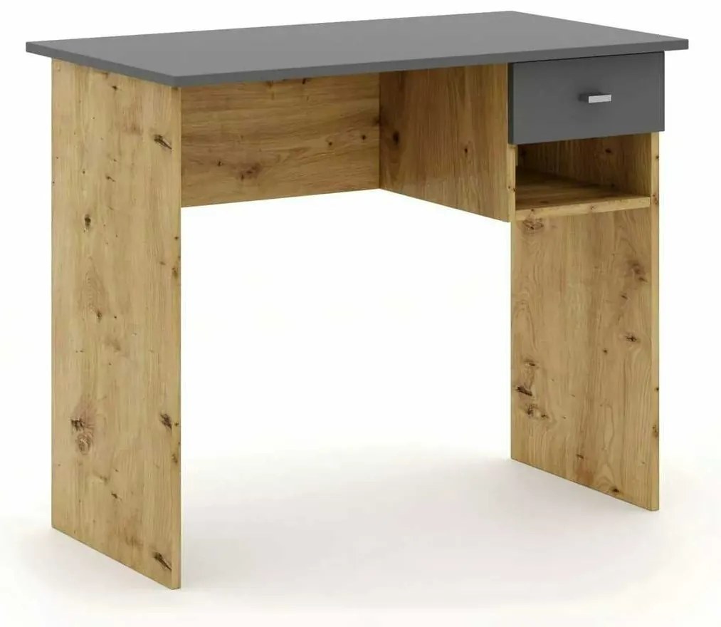 Písací stôl Rosebank, dub artisan / antracit